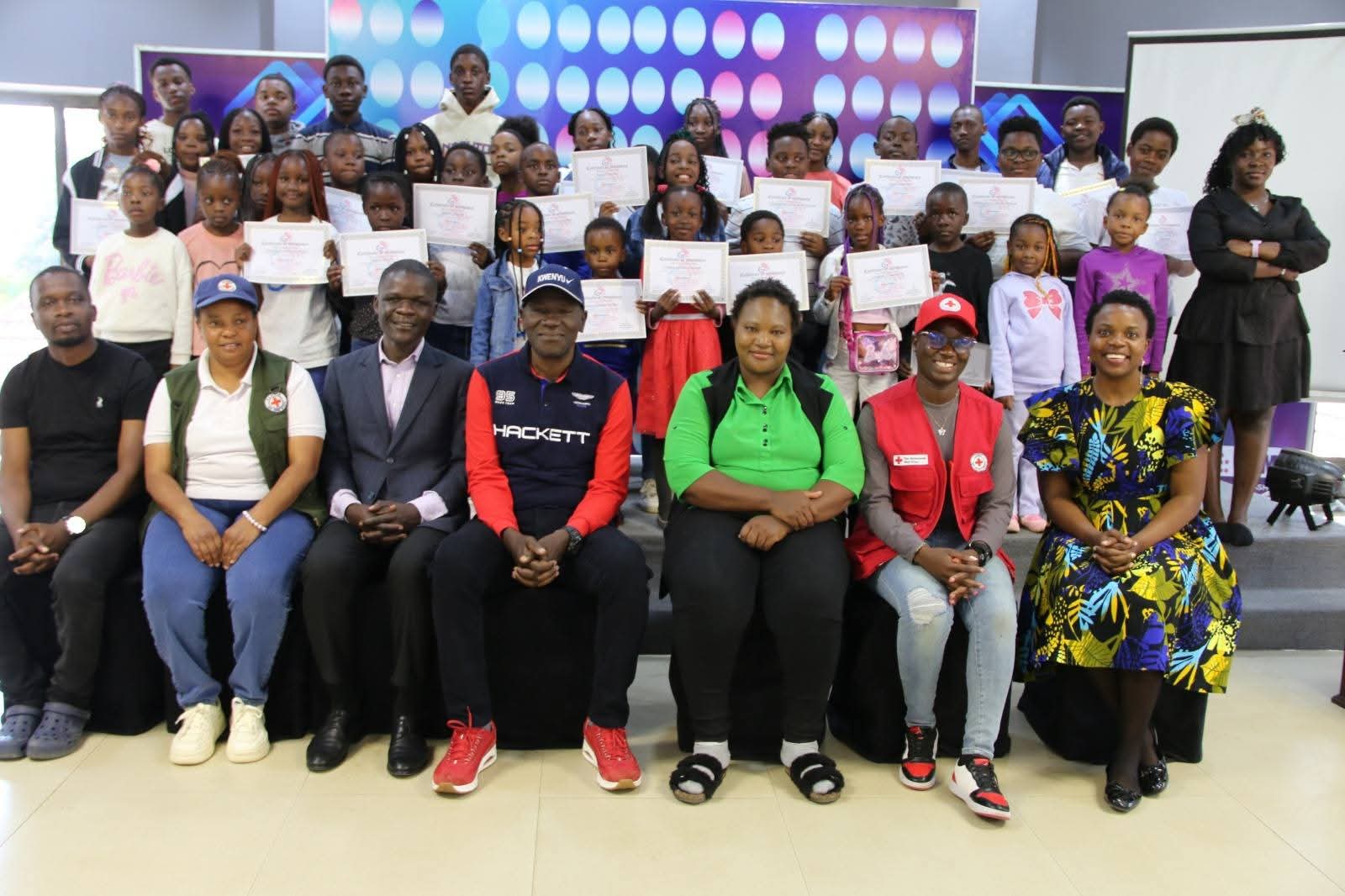 Children learning broadcasting